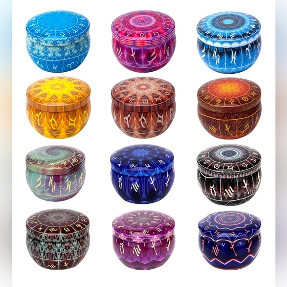 Colorful Mandala Pattern Candles Set - Picture 5 of 5
